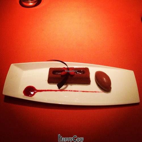 chocolate mousse at Wynn Hotel - Sinatra in Las Vegas