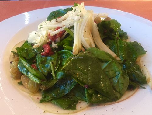 Organic Spinach Power Salad at Wynn Hotel - Sinatra in Las Vegas