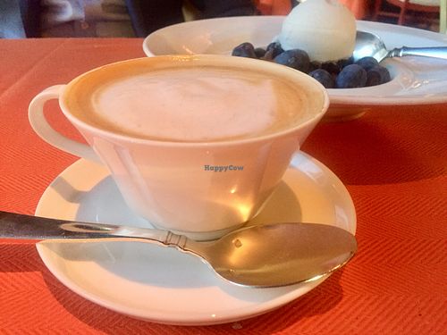 Almond milk latte at Wynn Hotel - Sinatra in Las Vegas