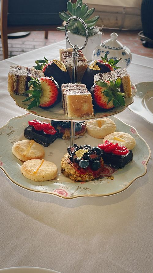 Course 2- so pretty!  at El Encanto - A Belmond Hotel in Santa Barbara