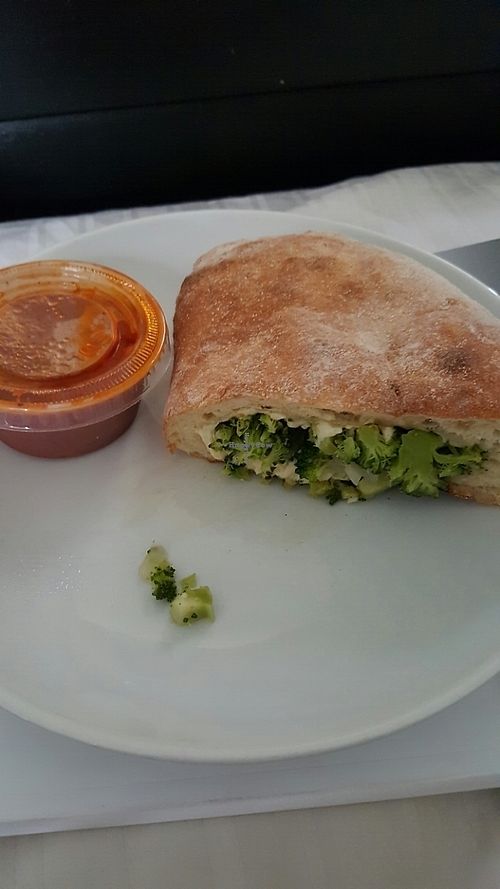 vegan Calzone!! at Casa Maselli in Emerson