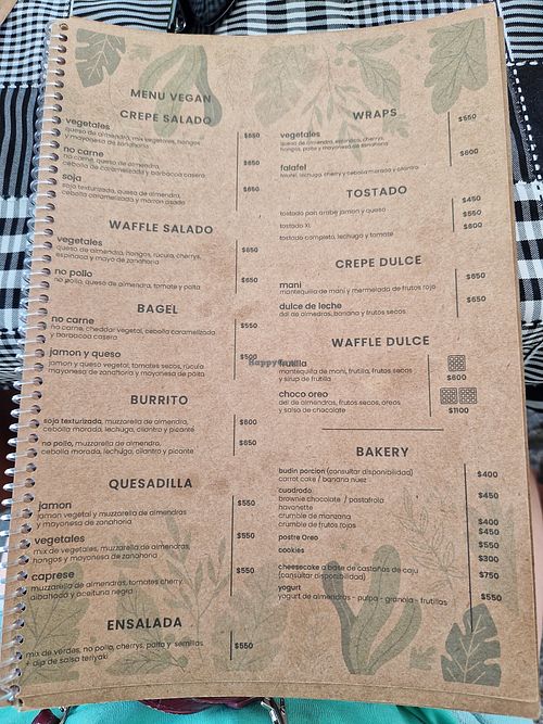 Vegan Menu at Mönt in Ramos Mejia