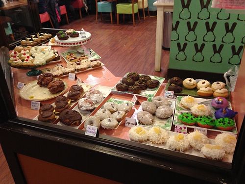 Each Oct they have an Annual Donut Fest! 30+ Vegan Donuts for 3-4 days!!!! HEAVEN. ON. EARTH.  at The Clever Rabbit in Edmonton