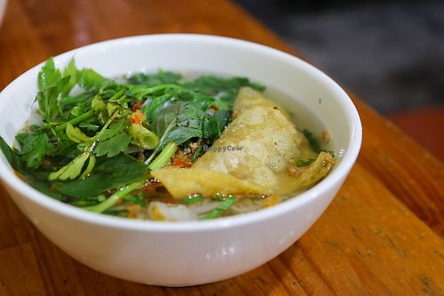 "beef" noodle soup at Khanh Ly Vegetarian Food in Phu Quoc
