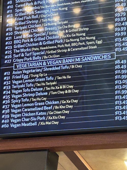 Menu   at Lee's Sandwiches - San Jose City Hall in San Jose