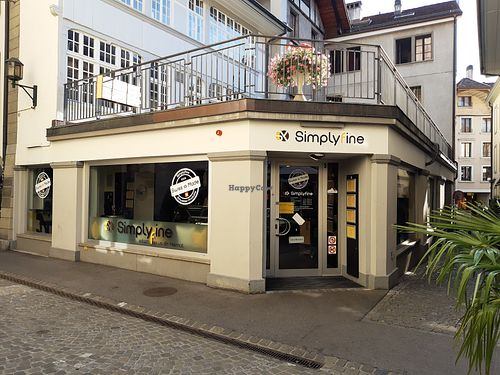 Store section exterior at Simplyfine in Thun
