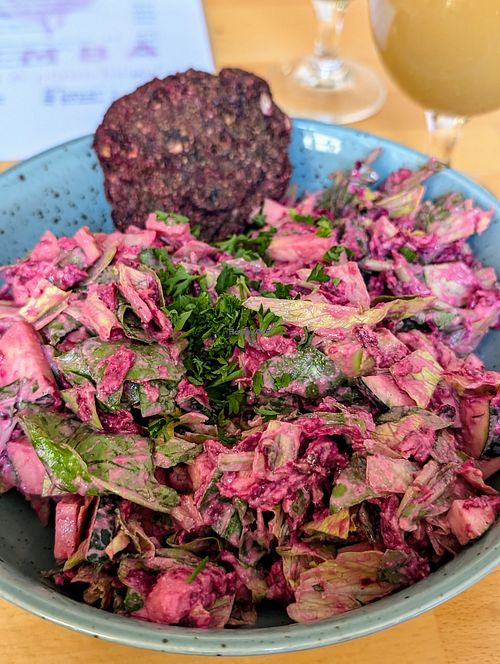 Beetroot salad - very nice! at BEMBA rawfood & plant-based in Bratislava