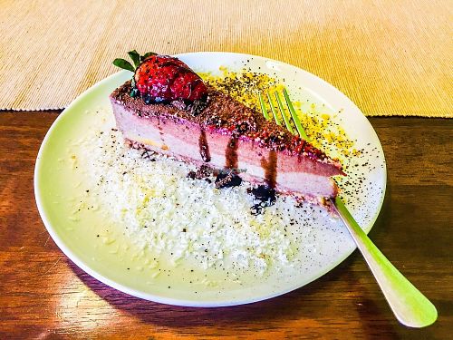 raw cake at BEMBA rawfood & plant-based in Bratislava