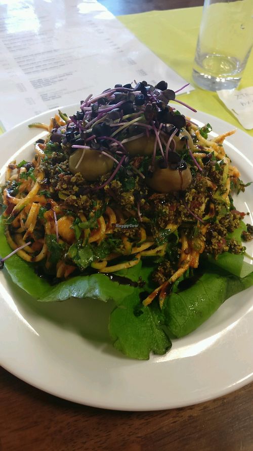raw spaghetti 6.2 euro at BEMBA rawfood & plant-based in Bratislava