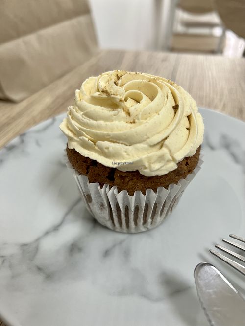 Ginger cupcake   at Vegan Bay Baker in Aberdeen