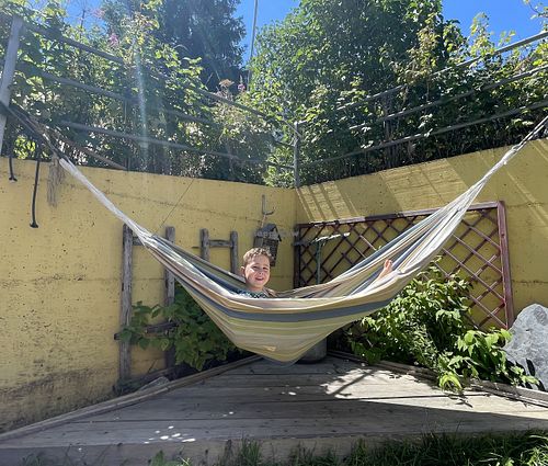 Hamock!  at Refuge Le Peuty in Trient