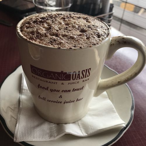 Vegan house-made chai at Organic Oasis in Anchorage