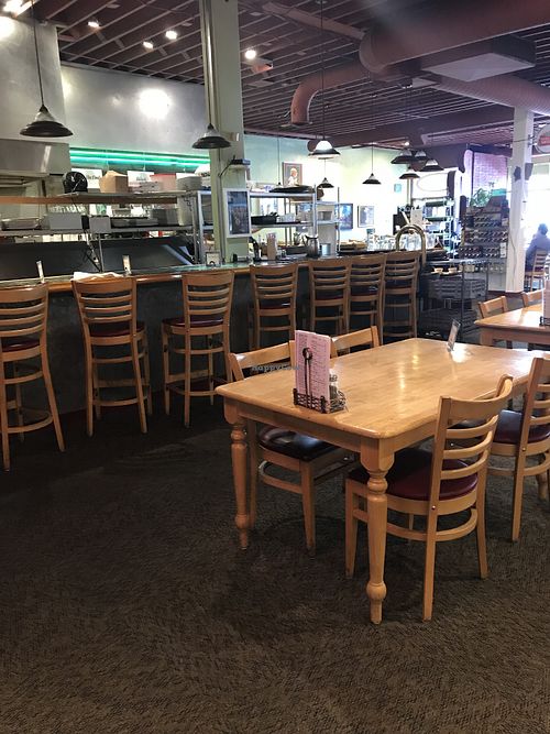 Restaurant & bar seating at Organic Oasis in Anchorage