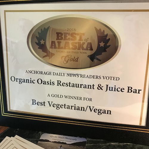 Accolades at Organic Oasis in Anchorage