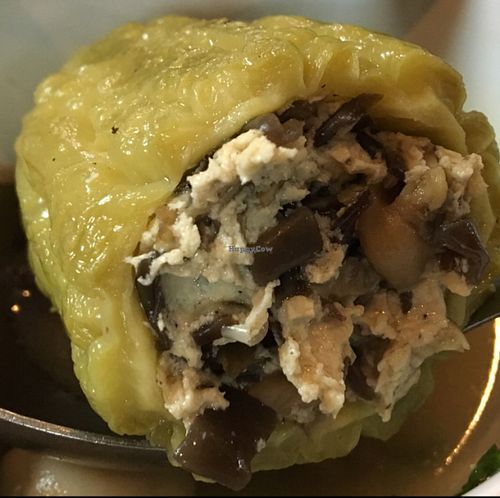 stuffed bitter melon with mushroom and tofu at Bo De  in Nha Trang