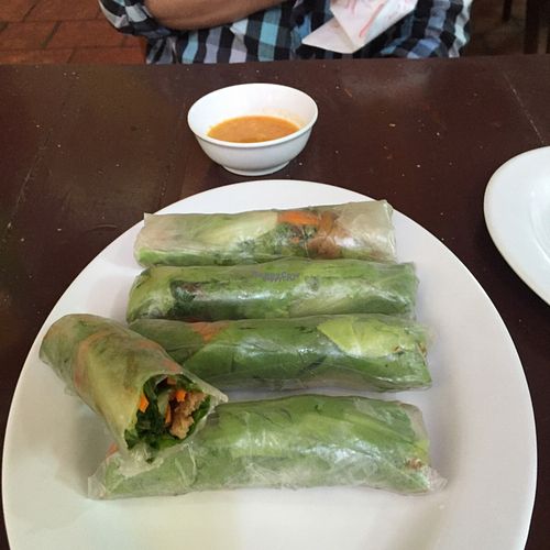 springs rolls - delicious!! at Bo De  in Nha Trang