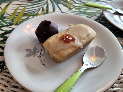 Rocher and lemon cake at La Cabosse Enchantée in La Rochelle