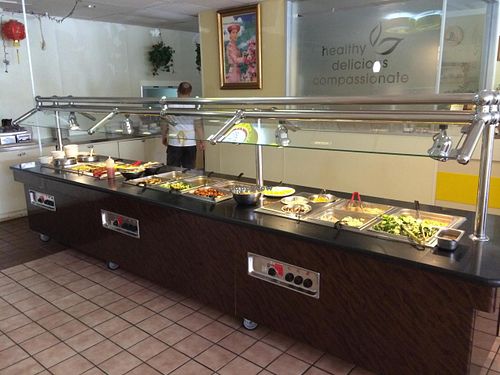 Buffet at Loving Hut in Addison