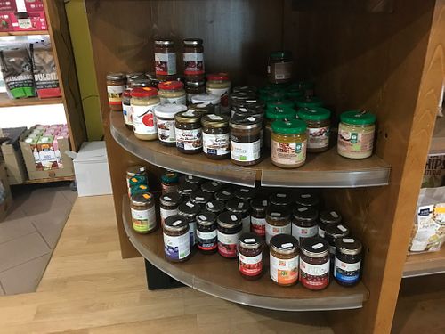 chocolate spreads and jam at La Gallina Cubista in Pontremoli