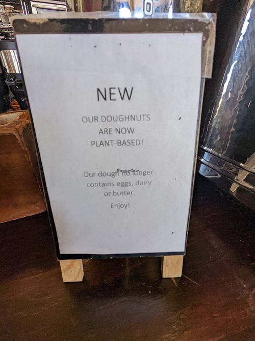 Plant based donuts! at Benchwarmer's Coffee & Doughnuts in West Reading