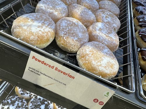 powdered bavarians vegan  at Dunkin' in Salzburg