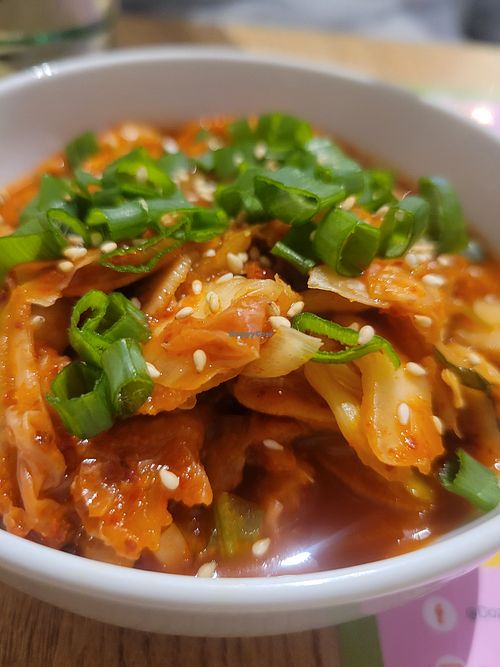 Kimchi at Dozo Vegan Ramen in Warsaw