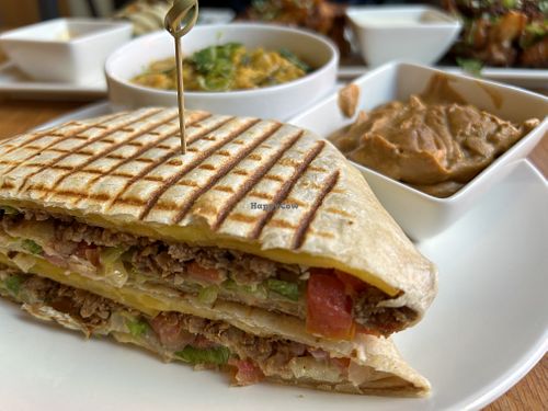 Crunch wrap & lentil soupp  at Pure Kitchen - Rideau St in Ottawa