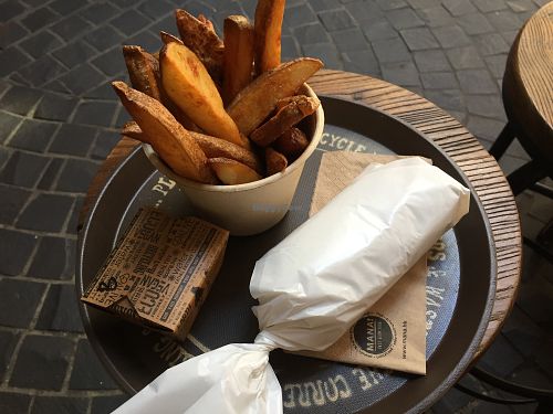 Mana! Ste Flatbread with Potato Fries at MANA! - Soho in Hong Kong Island