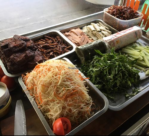 vegan ingredients at Chay Banh Mi - Food Cart in Nha Trang