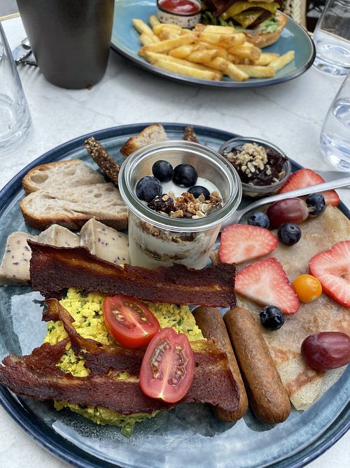 Brunch plate…the bacon omg  at Bistro Verde in Copenhagen