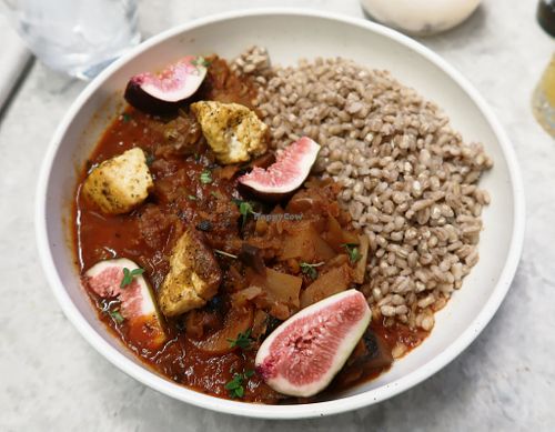 Farmer's stew w/barley at Bistro Verde in Copenhagen
