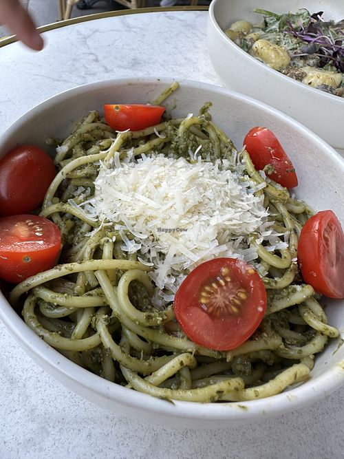 Pesto pasta from kids menu  at Bistro Verde in Copenhagen