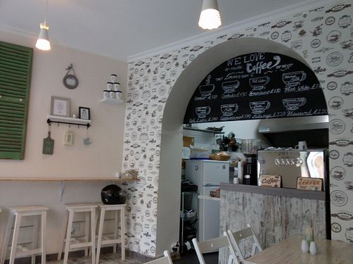 Inside / kitchen at Bean and Gone Cafe in 