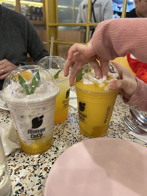 Mango beverages   at Mango CoCo Thai Dessert Cafe Sydney in Haymarket
