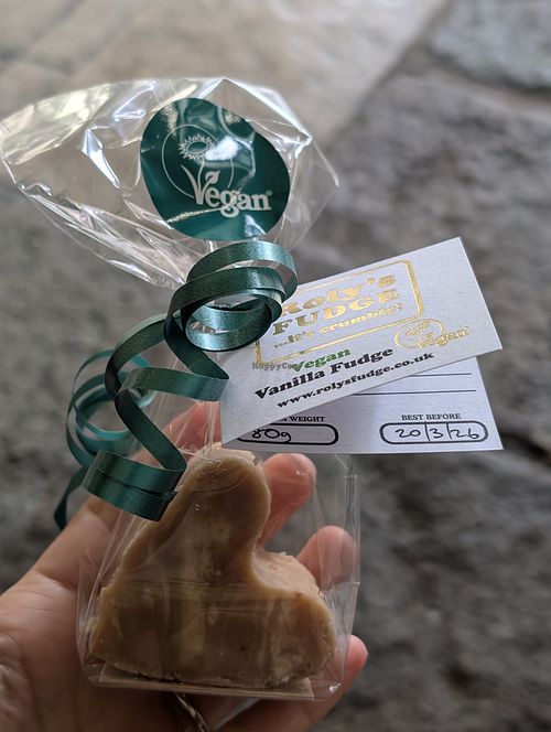 Vegan vanilla fudge at Roly's Fudge Pantry in Salisbury