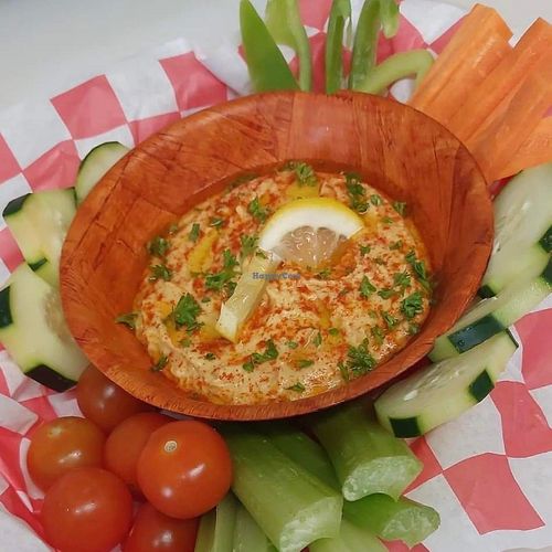 Vegan Housemade Hummus at Jemez Mountain Brewhouse in Jemez Springs