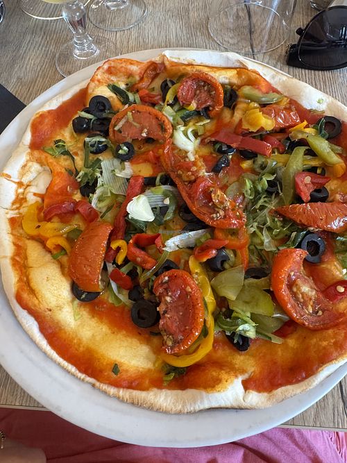  Vegetarian pizza without mozzarella   at Le Florentin in Bayeux
