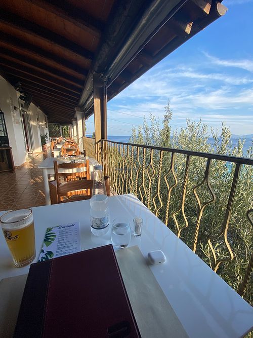 View from the restaurant  at Starlight Restaurant in Corfu