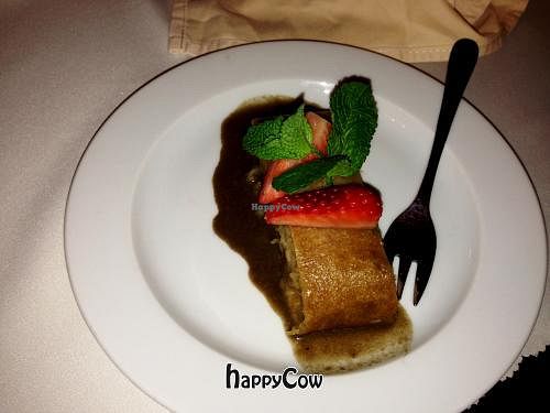 apple strudel at Good Five in Bratislava