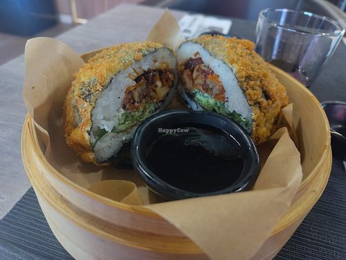 Sushi burger at KOKU Sushi in Boleslawiec