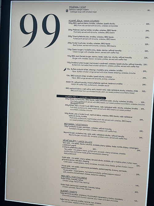   at 99 Restaurant in Cesky Krumlov