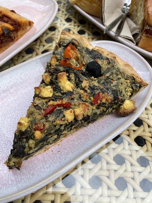 Spinach quiche  at La Boulangerie  in Basel