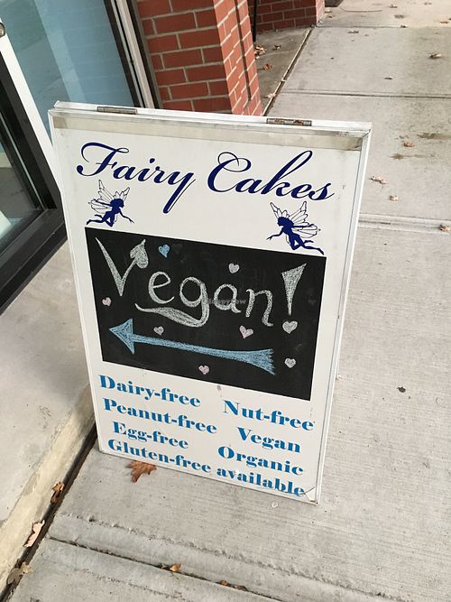 Sign  at Fairy Cakes in Vancouver