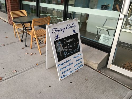 Sign  at Fairy Cakes in Vancouver
