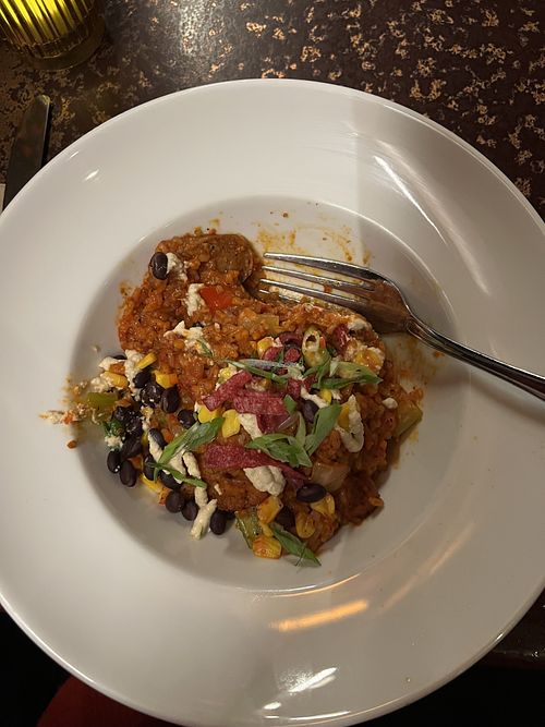 Vegan Jambalayan   at Steamworks Brewpub in Vancouver
