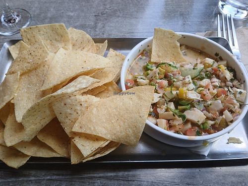 Jackfruit cerviche at Steamworks Brewpub in Vancouver