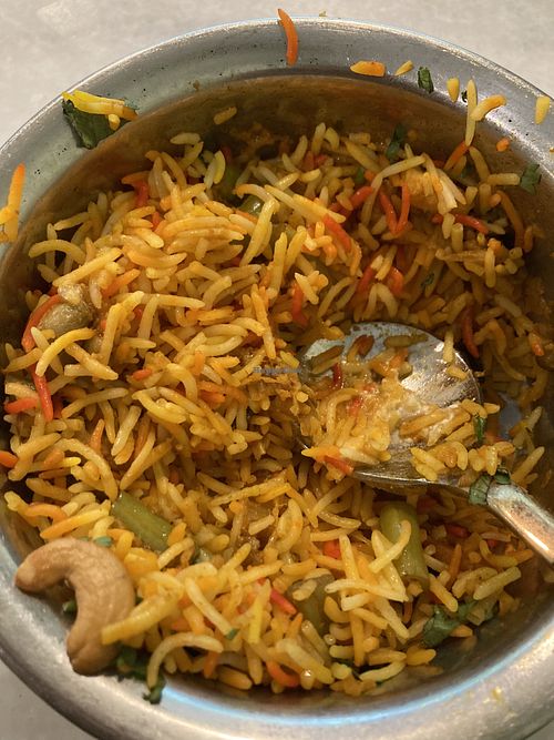 Hydrabad biryani - not what expected. It’s more like pulao   at The Ganga Cafe @ BANGSAR in Kuala Lumpur