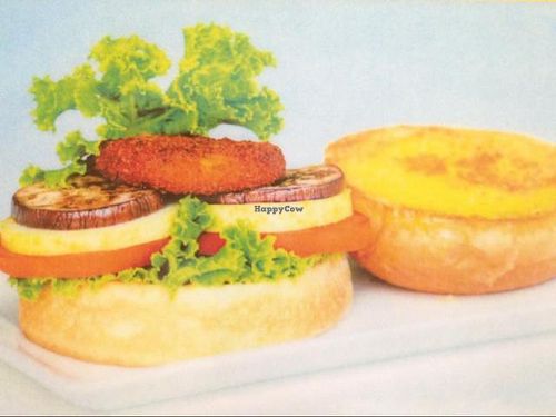 Ganga Burger (non-vegan) at The Ganga Cafe @ BANGSAR in Kuala Lumpur