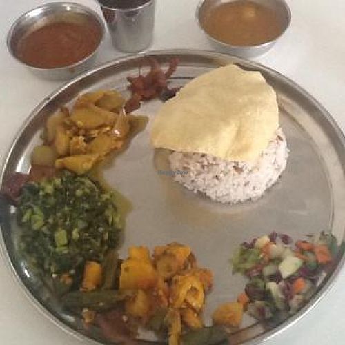 Brown rice thali (Lunch set) at The Ganga Cafe @ BANGSAR in Kuala Lumpur
