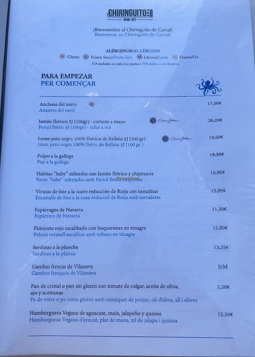   at Chiringuito de Garraf in Sitges